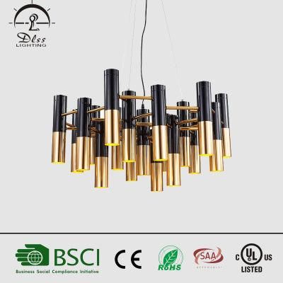 Hot Modern Gold Aluminum Bar Shape Chandelier Pendant Lights