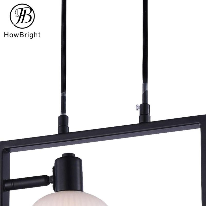 Hot Sell Iron E14 LED Pendant Light Living Room Restaurant Hang Modern Chandelier Popular Lights Mini Glass Indoor Ceiling Light Large Wholesale Pendant Lamp