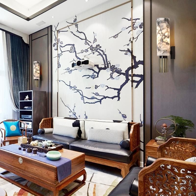 Chinese Style Art Living Room Creative Bedside Lamp Hotel Wall Lamp