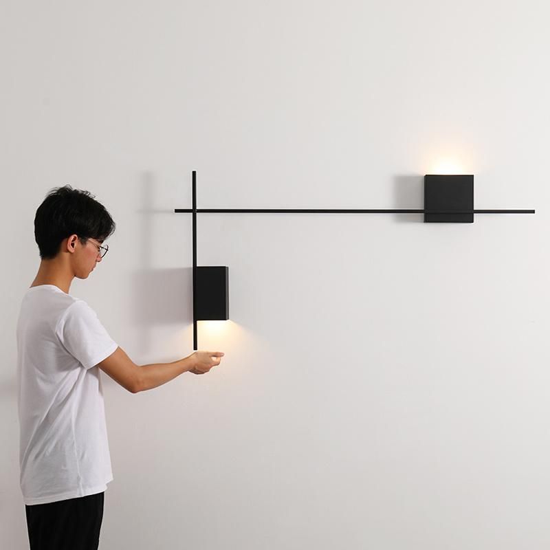 Cuboid Black Design Modern Style Wall Lamp Bedroom Lamp Bedside Lamp