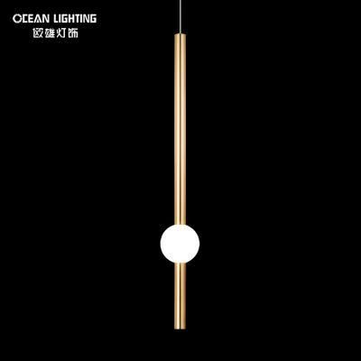 Contemporary Minimalist Kitchen Dining Linear Hanging LED Lights Pendant Light
