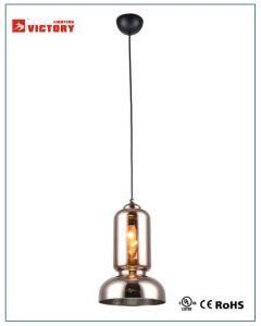 Simple New Design Copper Round Glass Pendant Hanging Lamp