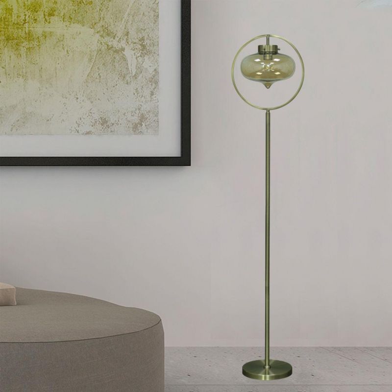 Modern Minimalist Vertical Floor Lamp Designer Bedroom Living Room Sofa Glass Ball Nordic Minimalist Planet Floor Lamp