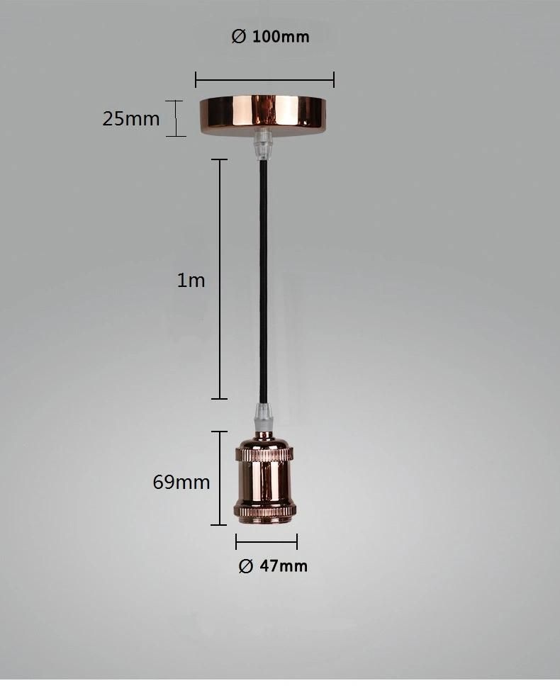 New Hot Model Metal Pendent Lights Lamp Socket Pendant Base for Living Area