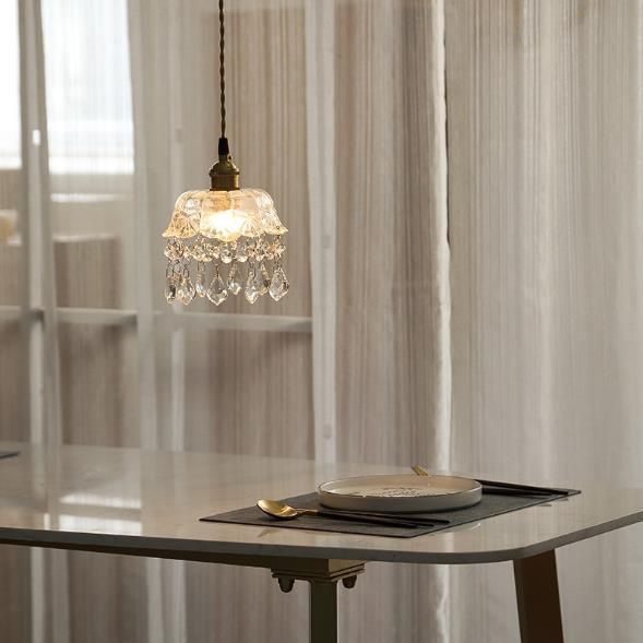 Transparent Glass Modern Design Pendant Light Minimalist Decoration Hanging Lighting