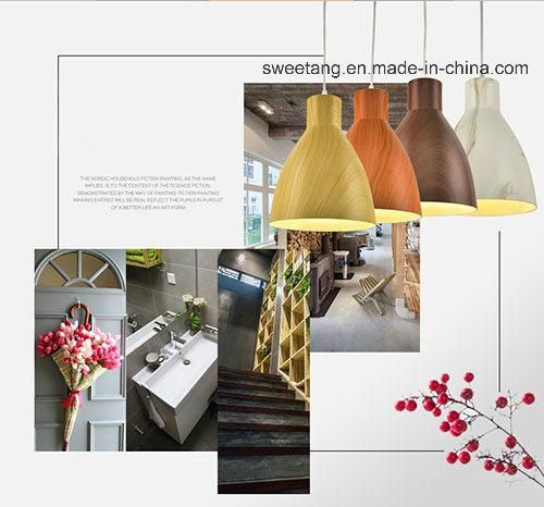 Modern Simple Indoor Lighting Pendant Lamp with Wood Color