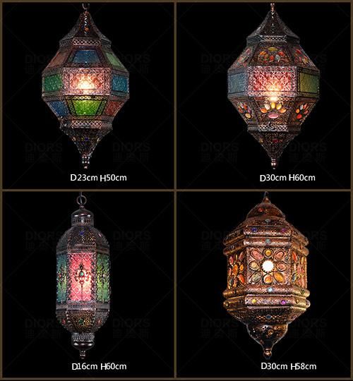 Arabic Copper Pendant Lamp for Indoor Home Lighting Decoration