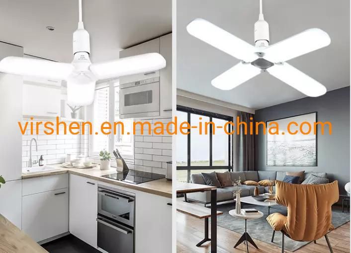 220V Deformanle E27 Foldable 360 Degree Adjustable LED Fan Bulb/Bombillos Ahorradores/Bulb Light, Fan Blade LED Bulb, LED Light