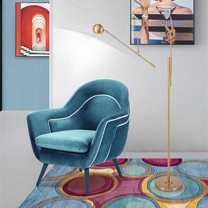 LED Living Room Standing Luminaires Iron Lights Bedside Illumination Home Deco Modern Floor Lamp (WH-MFL-45)