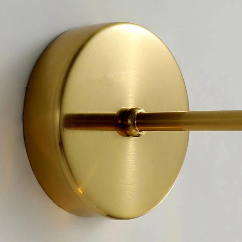 Bedroom Bedside Wall Lamp Nordic Style Glass Retro American Bronze Lighting