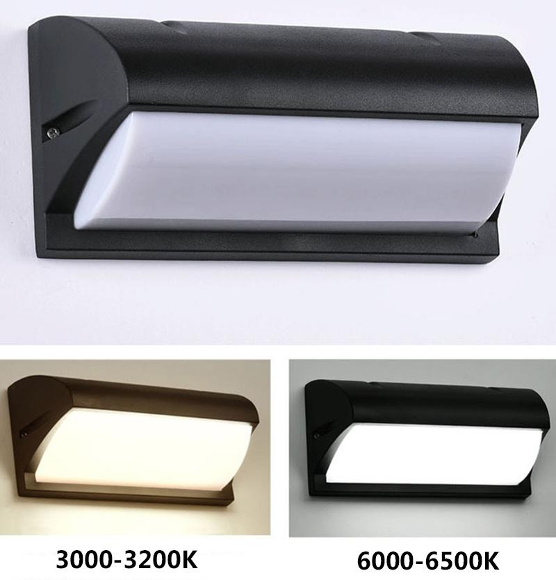 LED Indoor Outdoor Wall Lights Industrial White Black Wall Light Modern Wall Lighting Rainproof