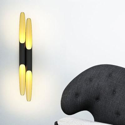 Black LED Wall Lamp up and Down Wall Bedside Wall Lamp