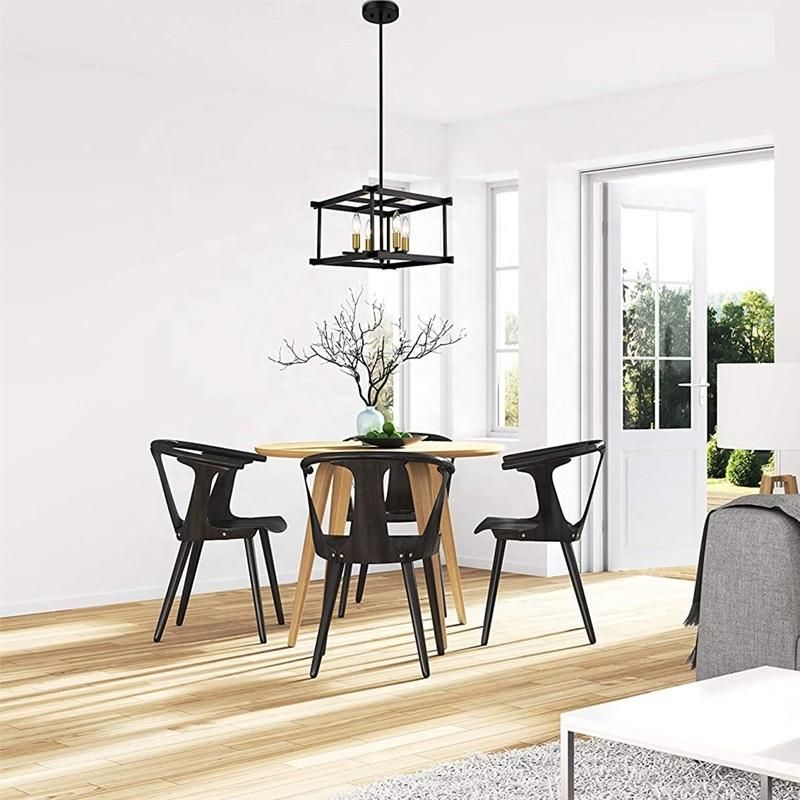 Lampara Colgante De Cristalmodern Table Colgante Wooden Wood ceiling Chandelier