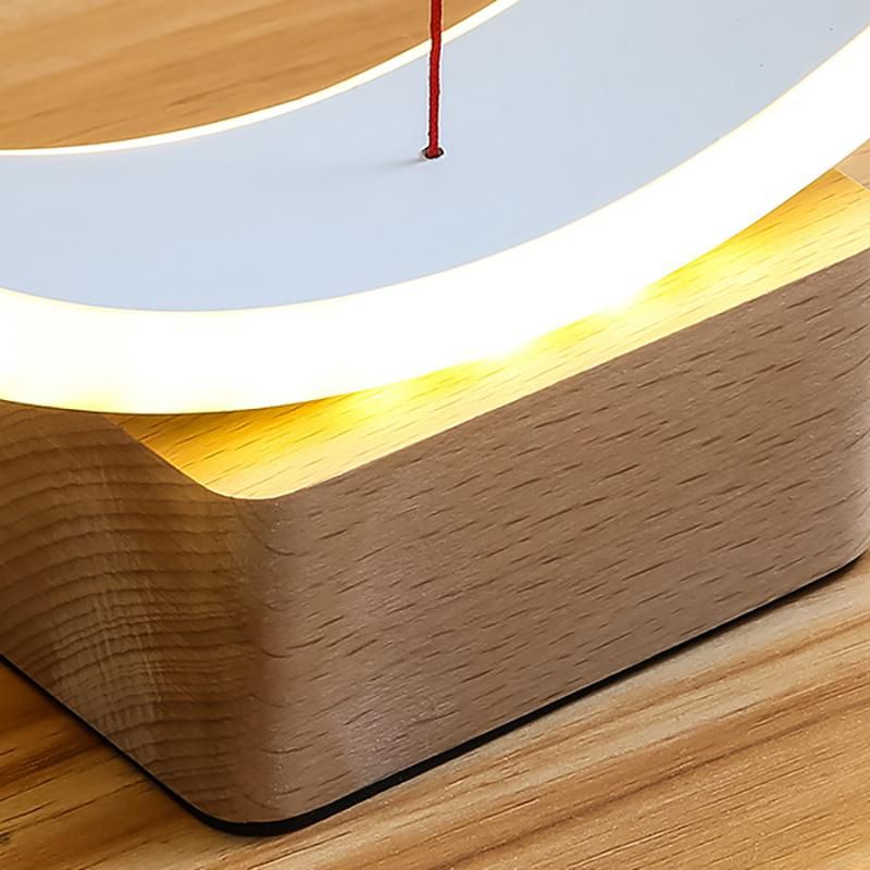 Modern Style Round Design Table Lamp Bedroom Bedside Nightstand Light