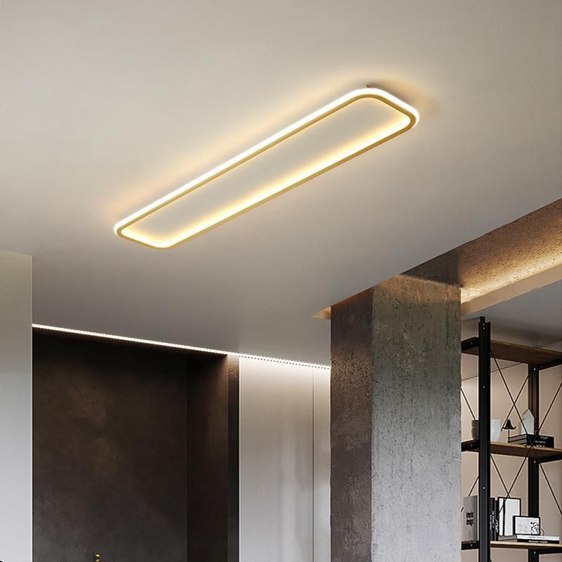 Corridor Lamp LED Ceiling Lamp Golden Strip Lamp Modern and Simple