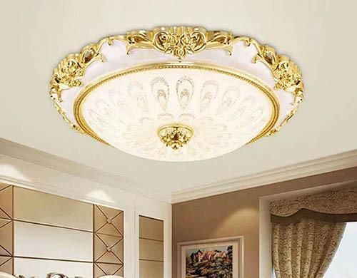 Europe Style Modern Indoor Simple Design Round Glass Ceiling Lamp