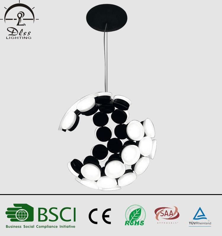 Metal Acrylic LED Light Source European Style Decorative Pendant