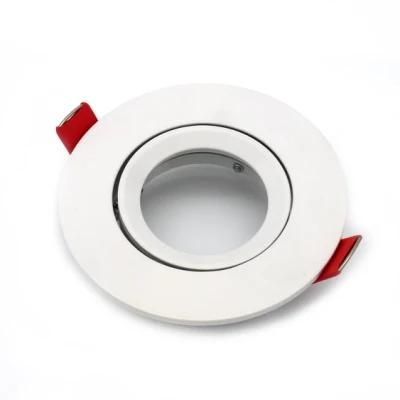 MR16 GU10 Round White Recessed Ceiling Lighting Fixture Downlight Frame (LT2212)