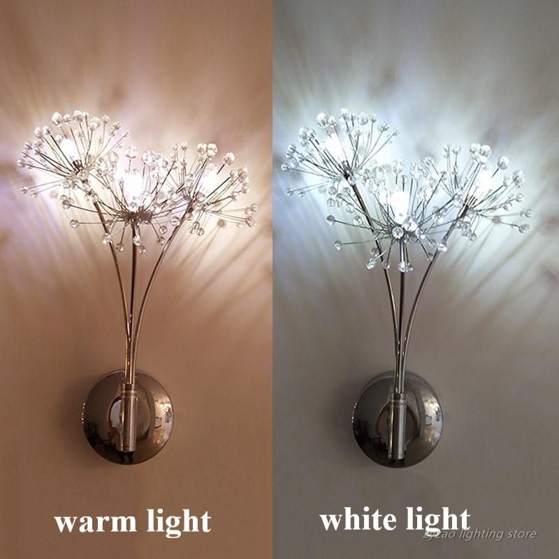 Nordic Creative Dandelion Flower Wall Lamps Bathroom Bedroom Bedside Dandelion Lamp (WH-OR-170)