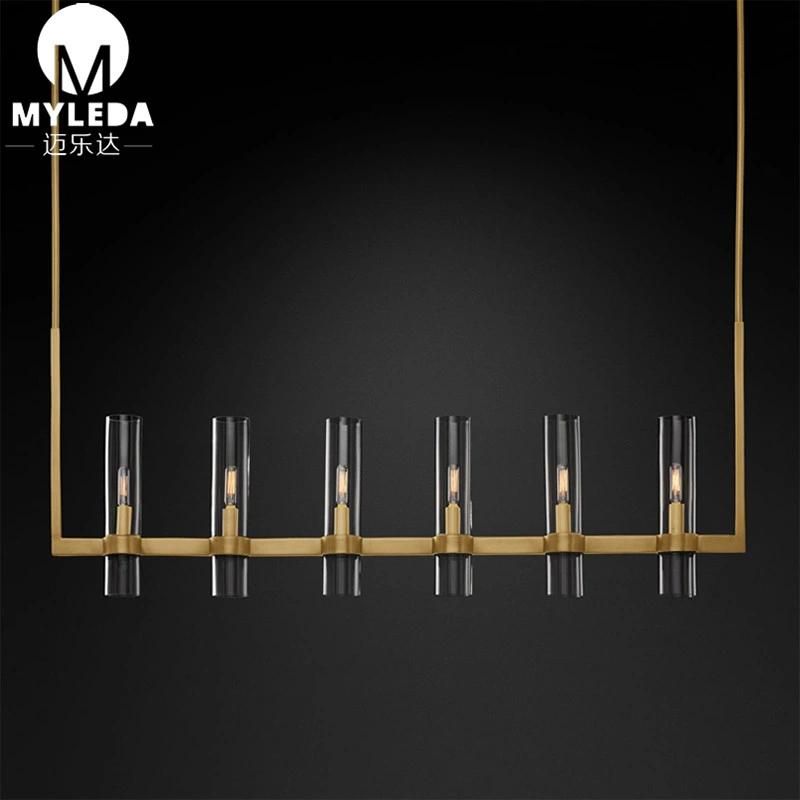 Industrial Modern Minimalist Simple Matte Brushed Brass Pendant Lighting