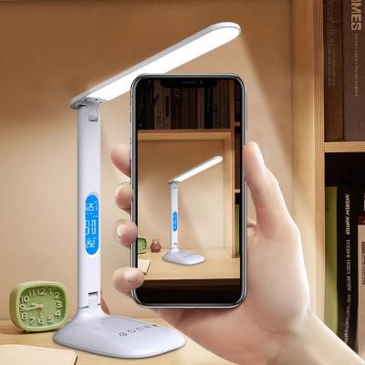 ABS Material and Energy Saving Eye-Protect Flexible LED Stand Reading Lamp with Three-Mode Light and Timer