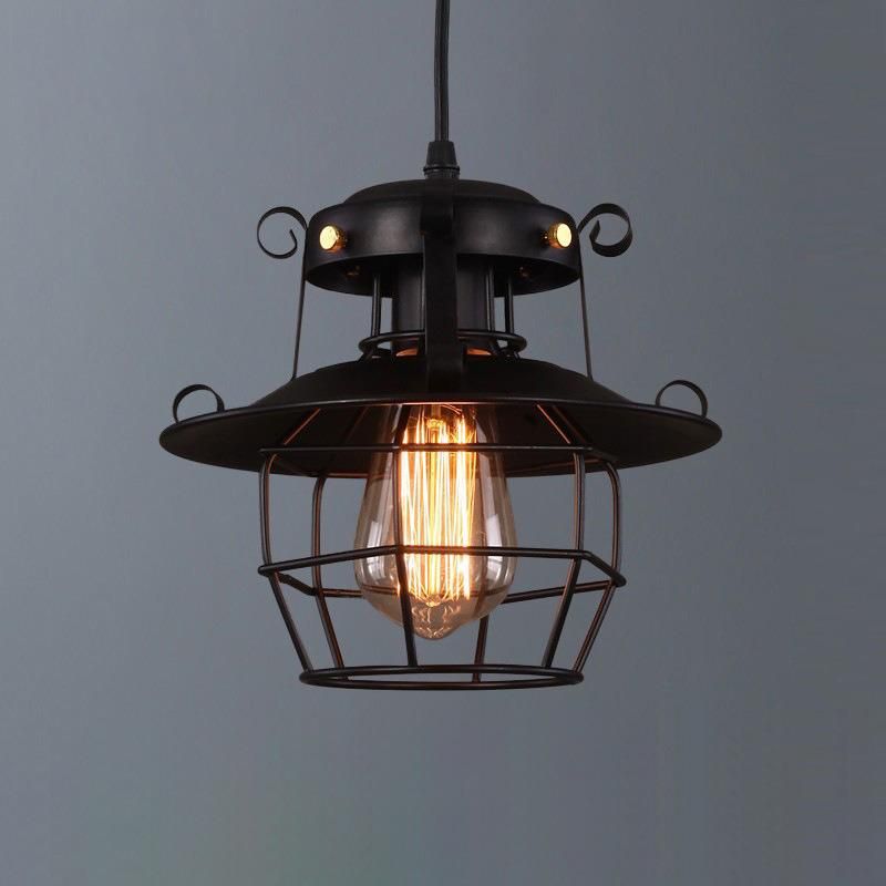 Vintage Pendant Light Cage Edison Nordic Retro Loft Lamp Home Decoration Metal Pendant Light (WH-VP-105)