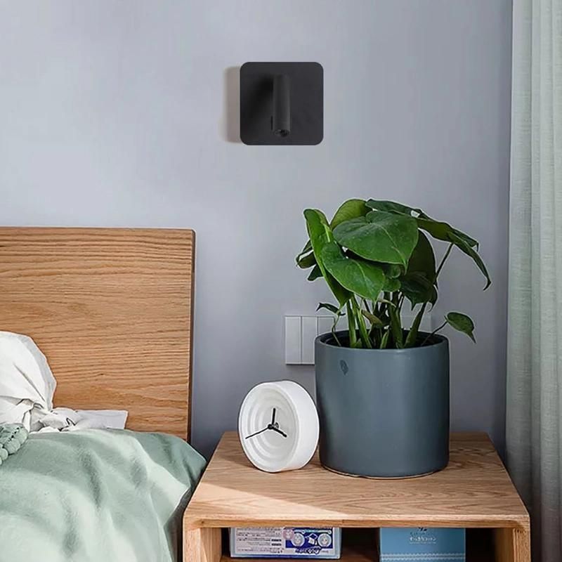 Reading Lamp Bedroom Headbed Wall Lamp Study LED Modern Simple with Spot Lights