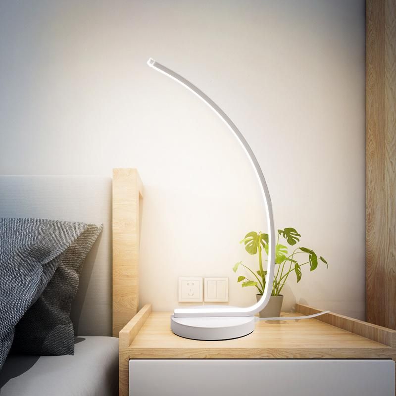 Line Shade Creative Modern Style Table Lamp Desk Bedside Lamp