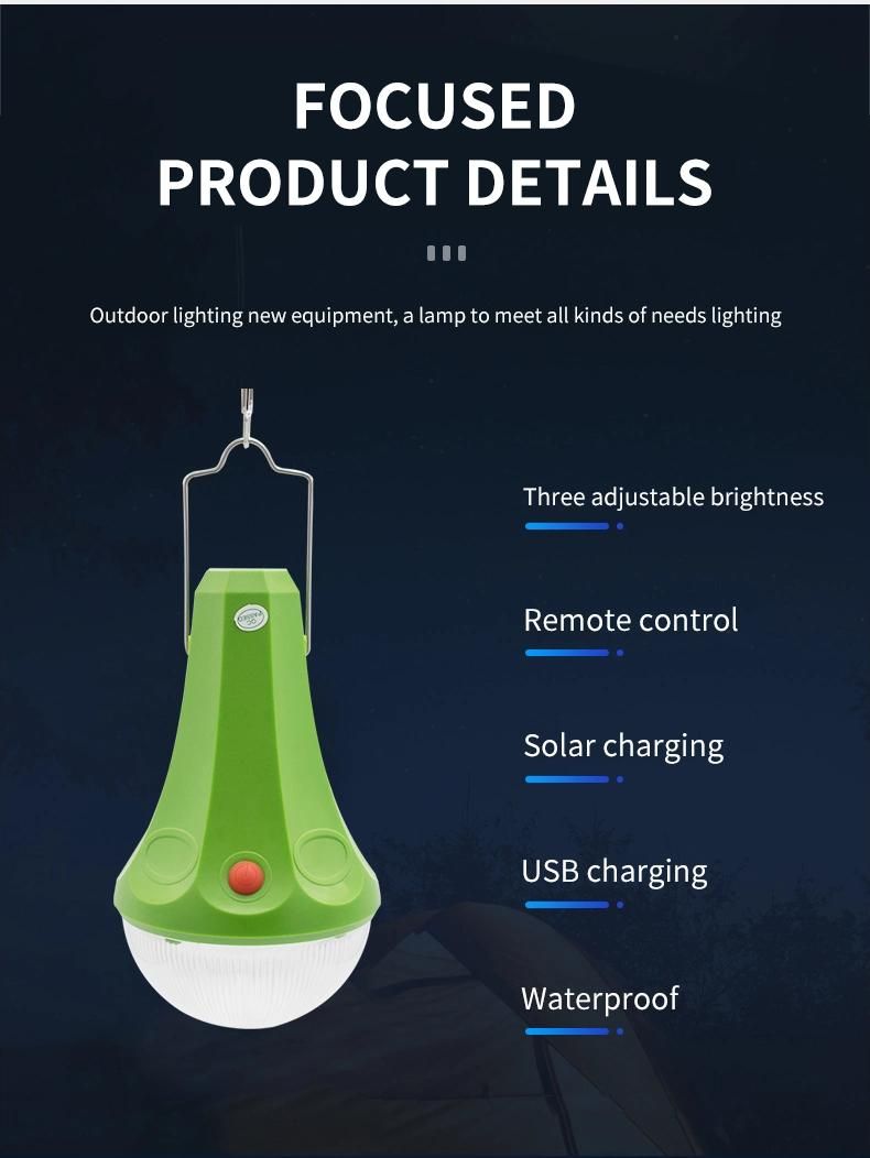 Solar Lights Torch Lights Solar LED Lamp 20W 25W Solar Panel System Home Solar Power System Lights with Four Bulb Portable Mini Remote Control