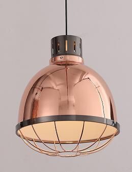 Round Vintage Pendant Lamp with Metal Shade (P-170406-S)