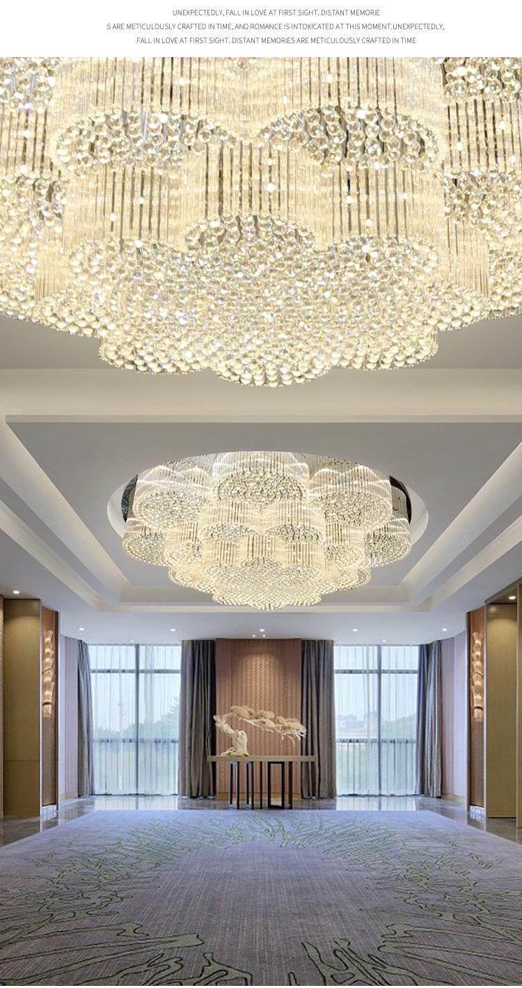 Modern Style Decoration Hotel Villa Banquet Custom Project LED Chandelier Ceiling Light