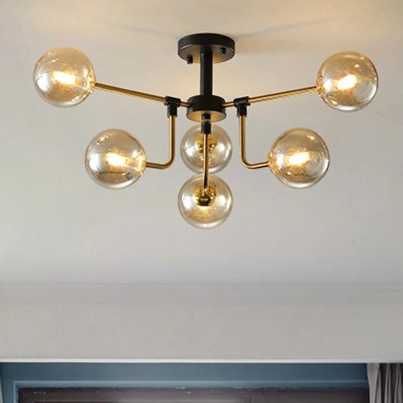 Nordic Simple Living Room Ceiling Lamp Modern Style Creative Light Luxury Bedroom Dining Room