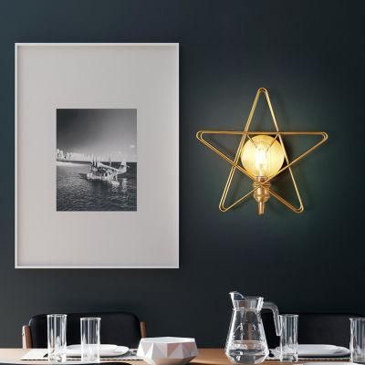 Living Room Bed Head Light Modern Background Wall Pentagon Wall Lamp