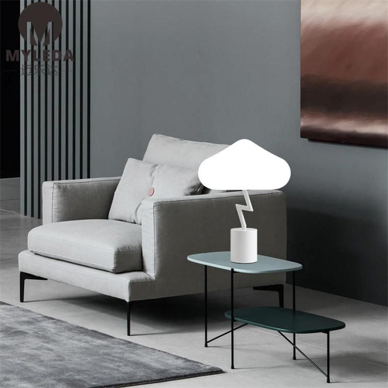 Mashroom Glass Golden Metal Hotel Modern Desk Table Lamp Light