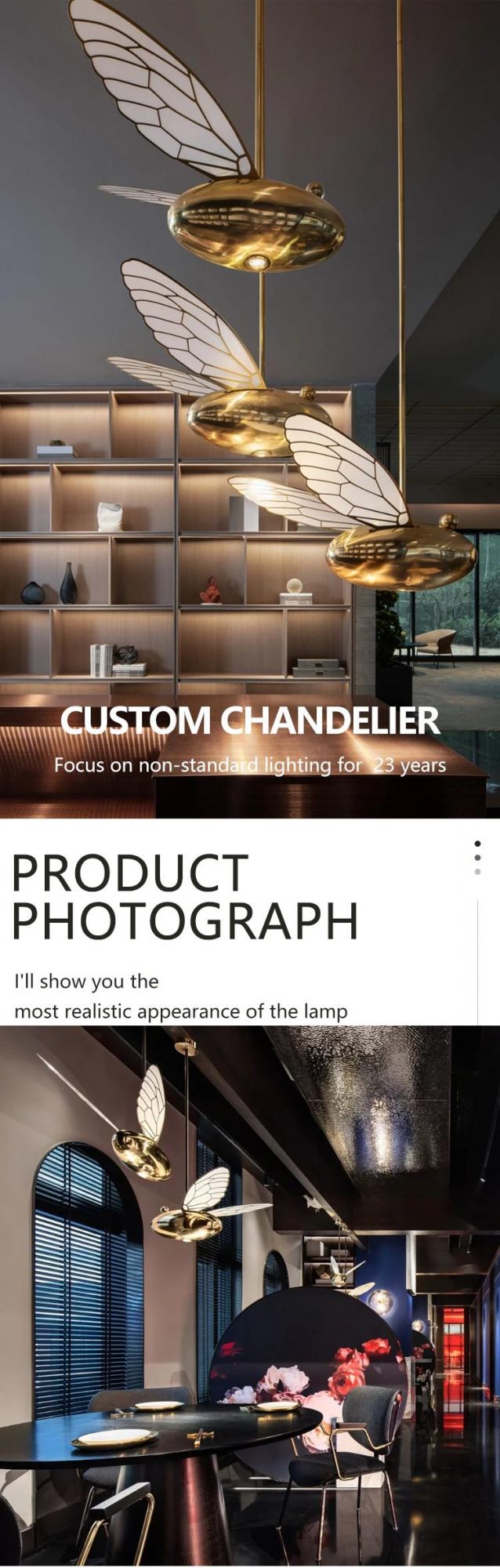 Non-Standard Design Custom Decorative Exhibition Hotel Villa Living Room Modern LED Chandelier