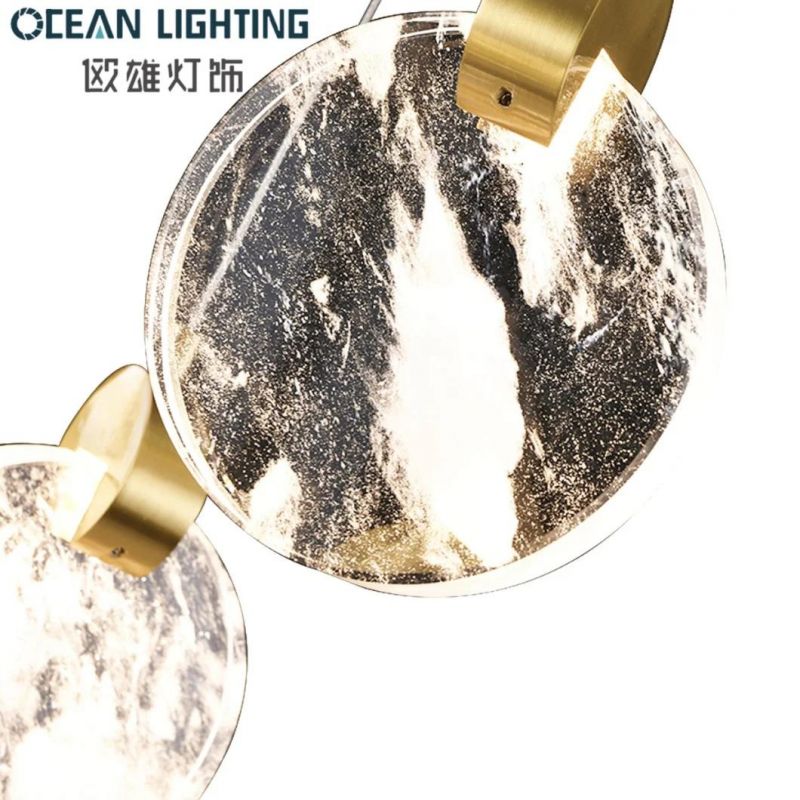 Indoor Warm Lighting 3000K Metal Crystal 22*3W Chandelier