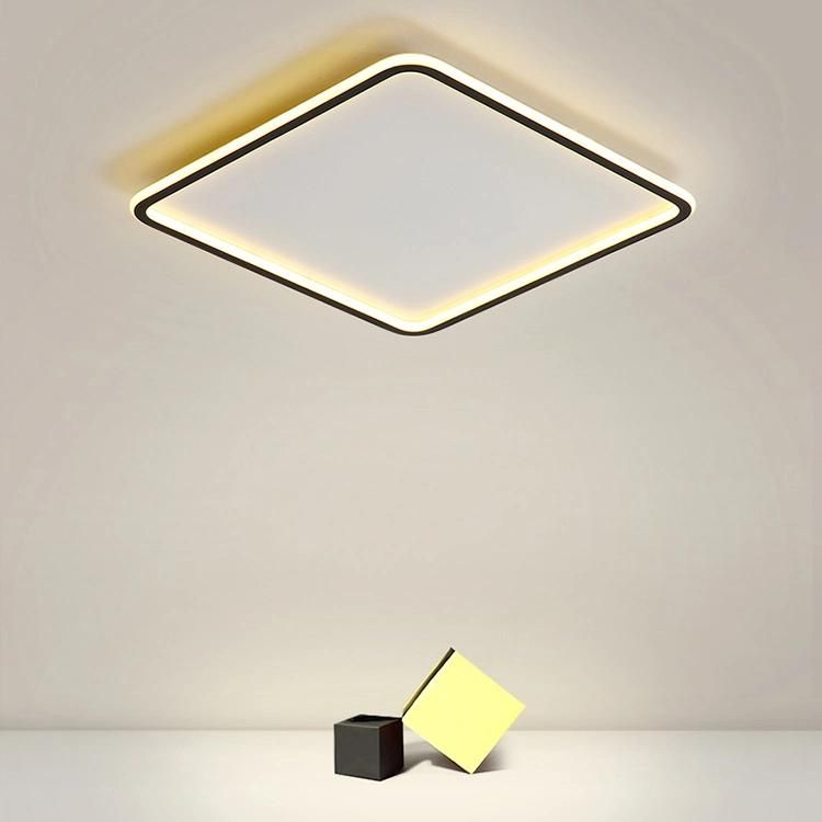 New Modern Minimalist Gold Square Mounted with LED Lights Modern Light Bar