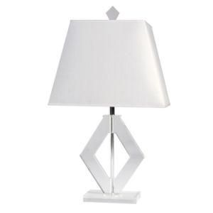 Rhombus Clear Acrylic Desk Lamp for Hotel Decor