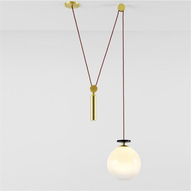 Simple Iron Glass Pendant Lights Cafe Dining Room Nordic Metal Light Fixtures Restaurant Bedroom Hanglamp