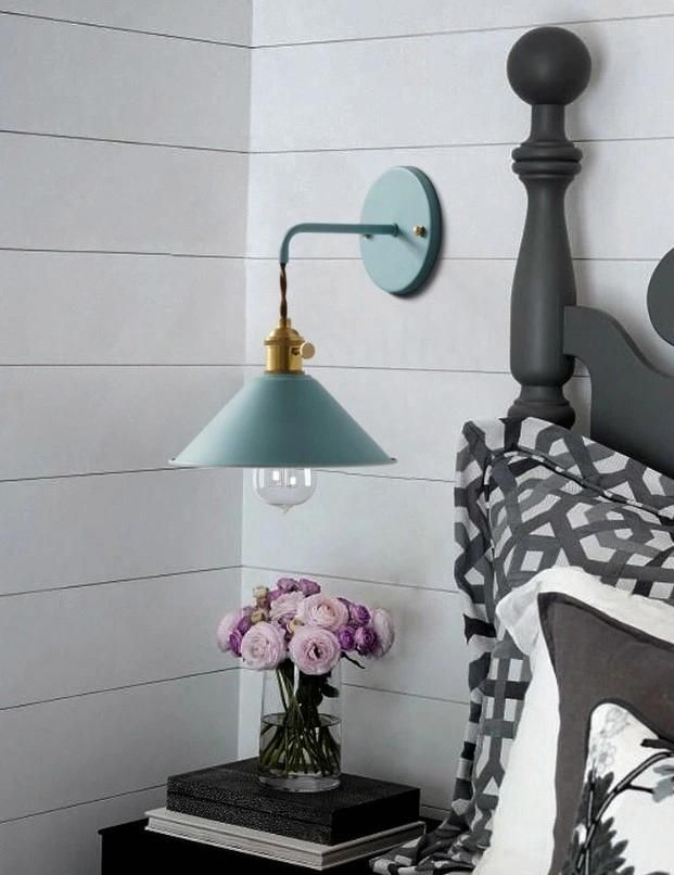 Multi Color Retro Interior Bedside Reading Wall Lamp