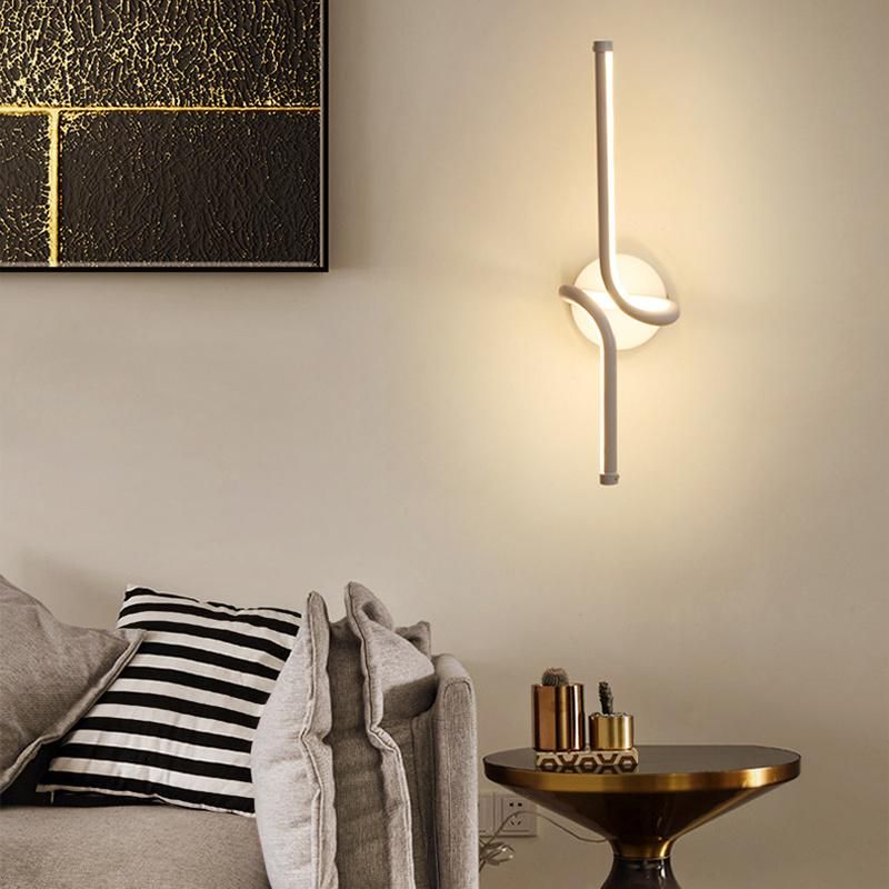 Light Luxury Simple Modern Creative LED Lamp Corridor Living Room TV Background Wall Light