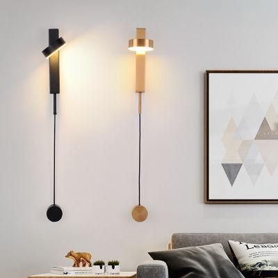 Bedroom Atelier Bedside Black Rotation LED Art Deco Lamp Bedside Light (WH-VR-87)