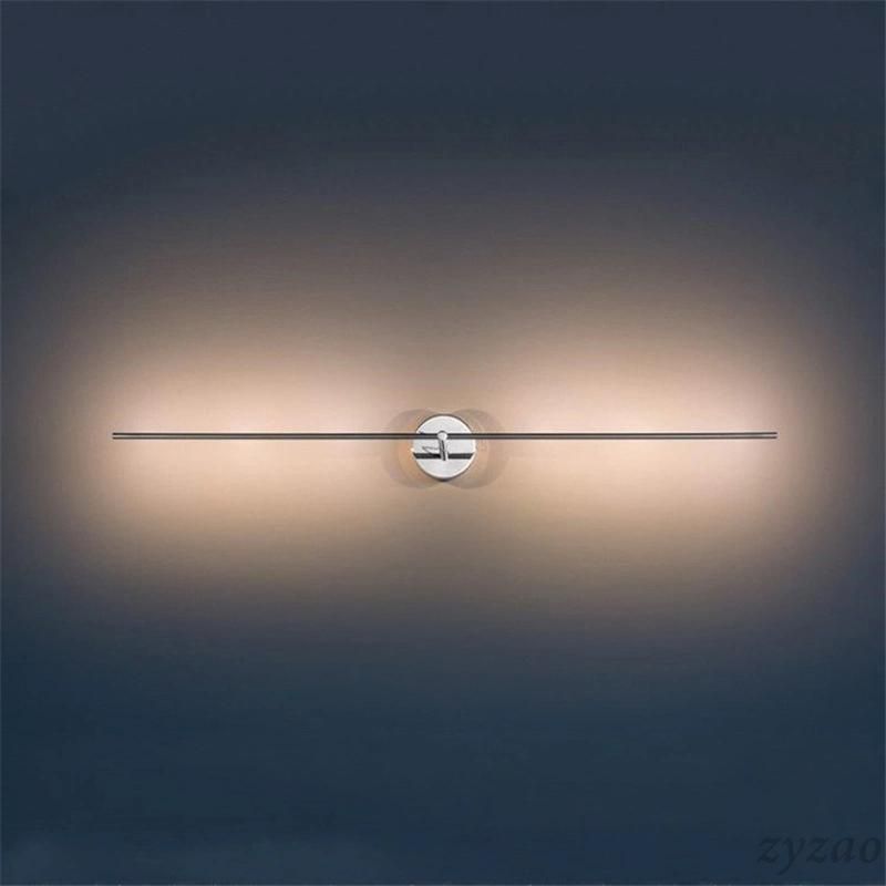 Nordic Simple Geometric Line Strip LED Wall Lamp Living Room Home Deco Designer Mirror Headlight Hotel Aisle Corridor Wall Light