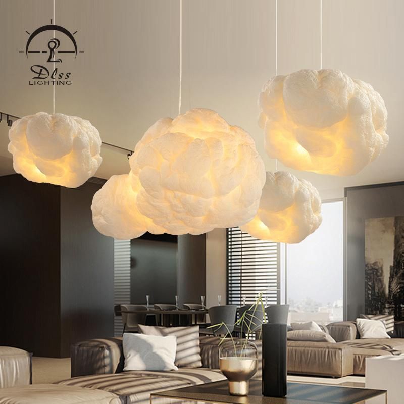 Modern Nordic Pendant Light White Cloud Lamp for Indoor Decoration