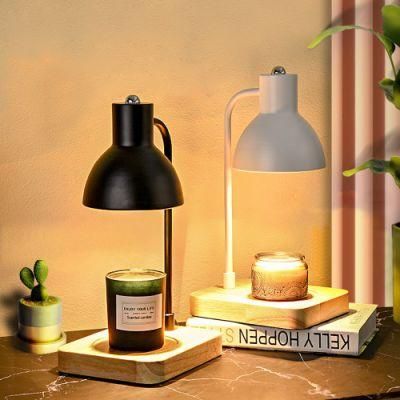 Electric Wax Melting Wax Candle Warmer Lamp Heater Essential Oil Wood Base Wholesale Fragrance Lamp