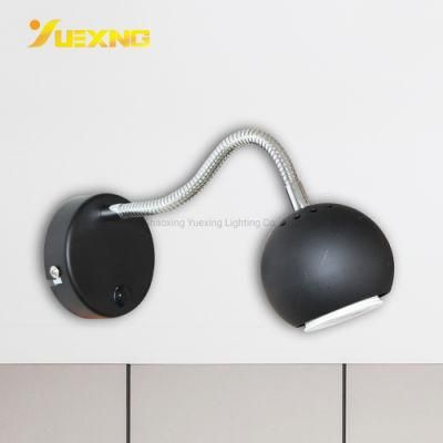 Easy to Install Black Silver Wall Lamp GU10 Adjustable Mounted Indoor Spot Wall Light Lamp Lighting Fixture