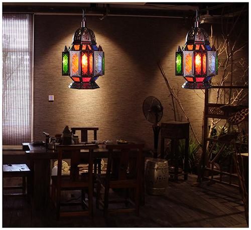 Arabic Copper Pendant Lamp for Indoor Home Lighting Decoration