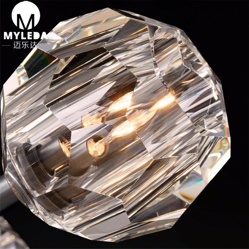 Art Deco LED Crystal Wall Sconces Mirrors Lights