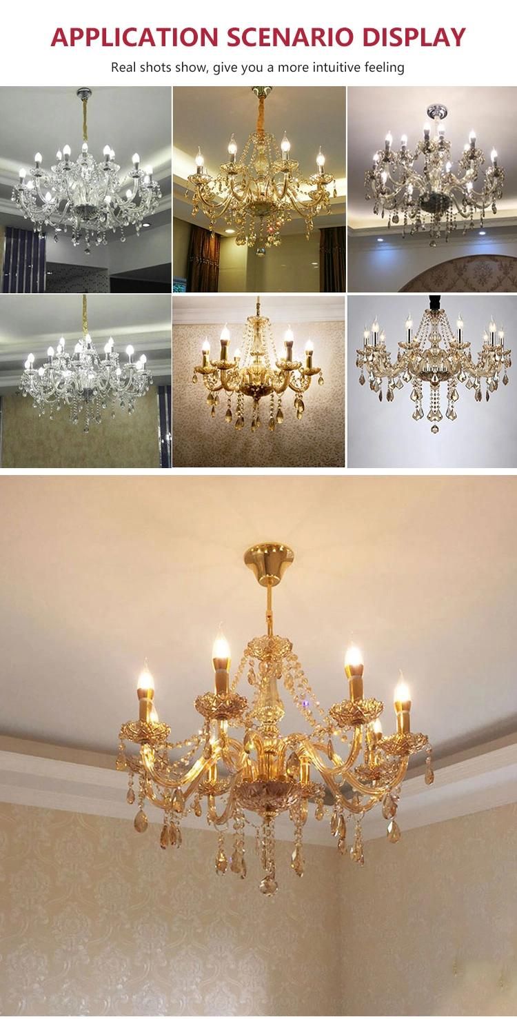 Modern Style Luxury Hotel Lobby Banquet Hall Villa Glass Crystal Custom Chandelier Light