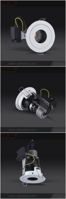 Cast Aluminum Gu5.3 MR16 Round Pin Hole Recessed LED Downlight